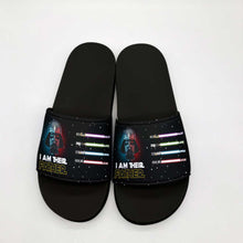 Load image into Gallery viewer, Personalized I Am Their Father Slide Sandals Gift for Dad
