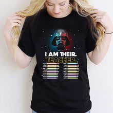 Load image into Gallery viewer, Personalized Teacher T-Shirt Custom Names Star Wars Gift
