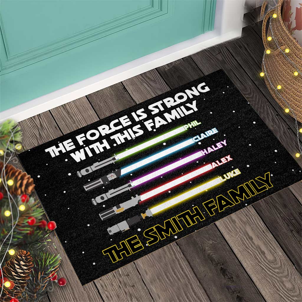 Personalized Star Wars Family Doormat Custom Name Gift for Home