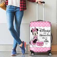 Load image into Gallery viewer, Personalized Luggage Cover for Disney Lovers - Custom Name Travel Gift
