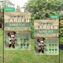 Load image into Gallery viewer, Personalized Grandma Garden Flag Custom Text Mother's Day Gift
