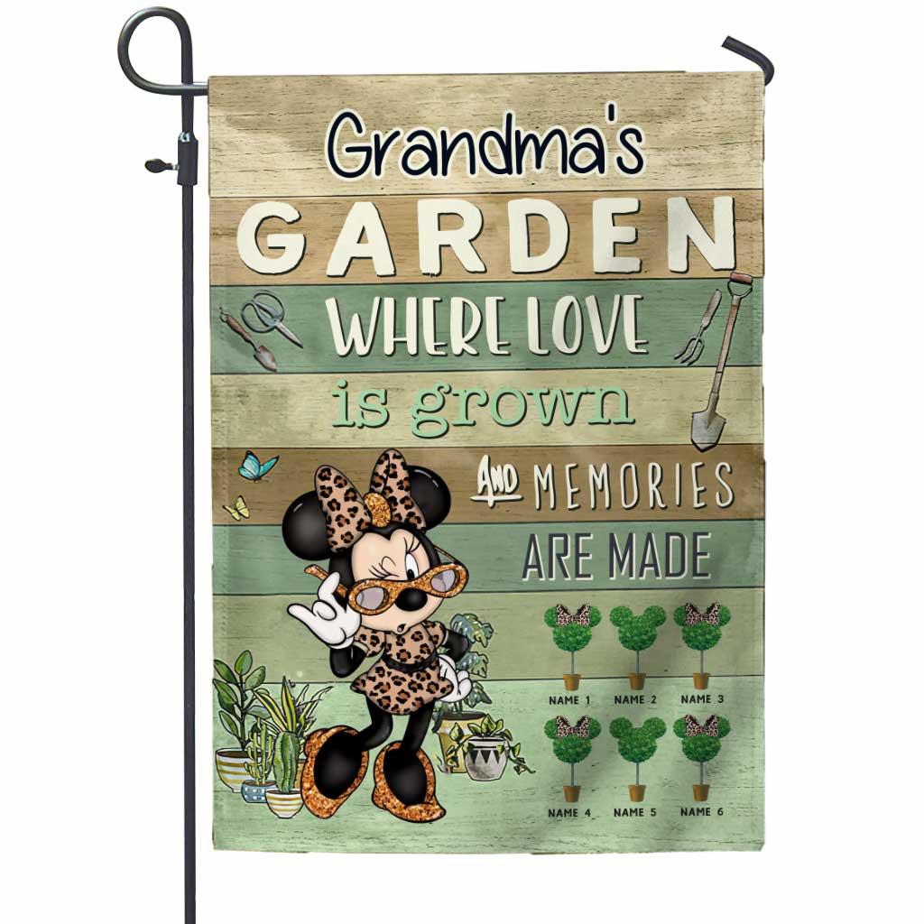 Personalized Grandma Garden Flag Custom Text Mother's Day Gift
