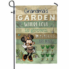 Load image into Gallery viewer, Personalized Grandma Garden Flag Custom Text Mother's Day Gift
