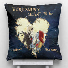 Load image into Gallery viewer, Personalized Nightmare Before Christmas Throw Pillow Gift for Couples
