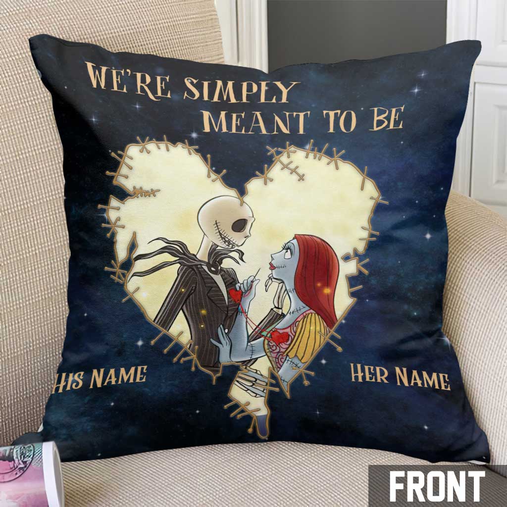 Personalized Nightmare Before Christmas Throw Pillow Gift for Couples