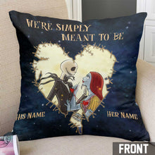 Load image into Gallery viewer, Personalized Nightmare Before Christmas Throw Pillow Gift for Couples
