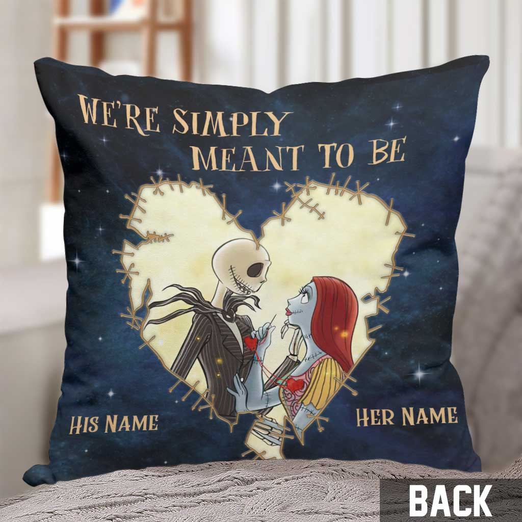 Personalized Nightmare Before Christmas Throw Pillow Gift for Couples
