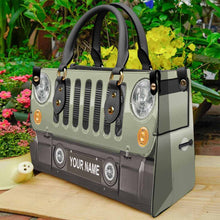 Load image into Gallery viewer, Personalized Leather Handbag Custom Name Gift for Her
