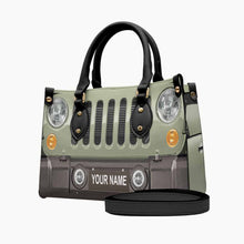 Load image into Gallery viewer, Personalized Leather Handbag Custom Name Gift for Her

