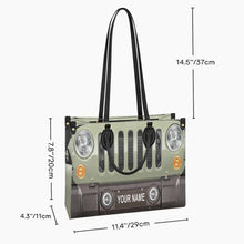 Load image into Gallery viewer, Personalized Leather Handbag Custom Name Gift for Her
