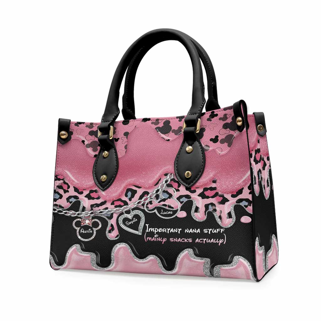 Personalized Leather Handbag for Nana | Custom Gift for Christmas