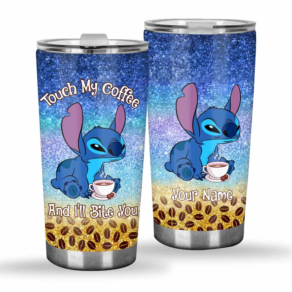 Personalized Touch My Coffee Tumbler Custom Name Gift