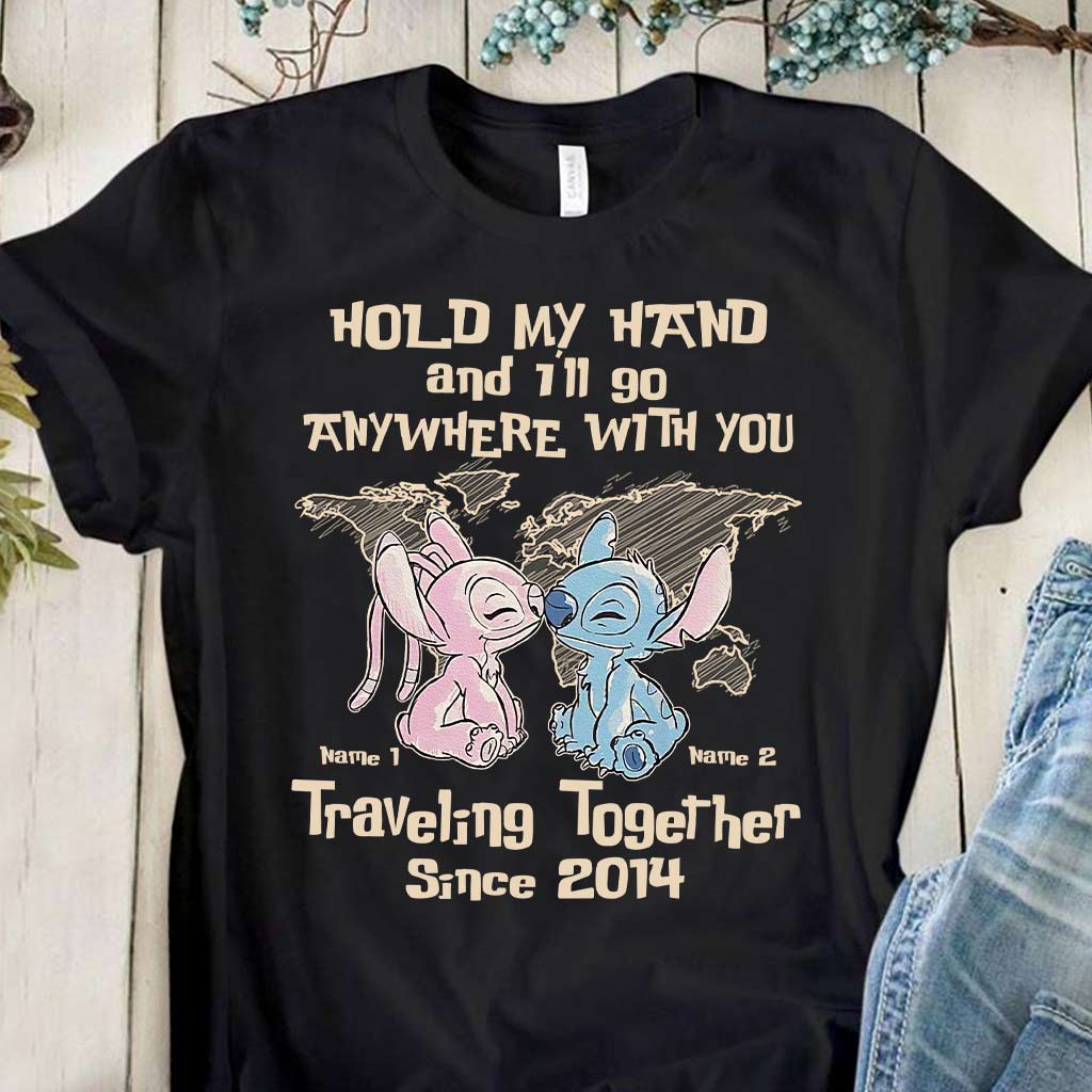 Personalized Couple Ohana T-Shirt & Hoodie Custom Names Gift