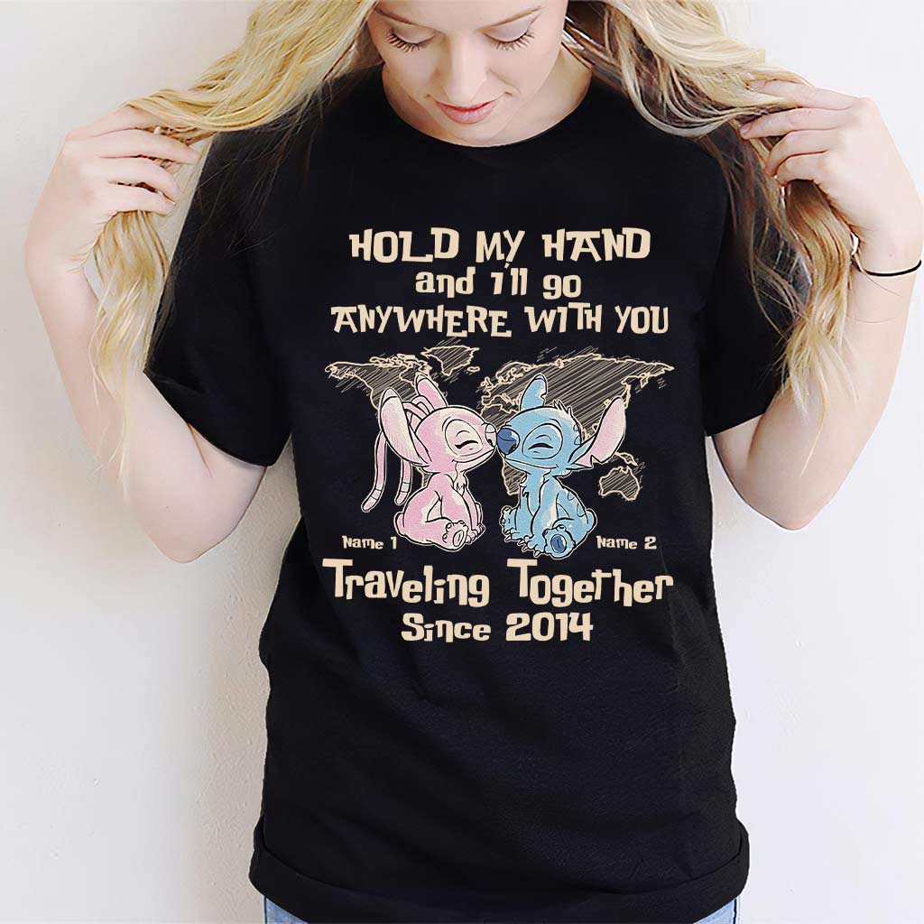 Personalized Couple Ohana T-Shirt & Hoodie Custom Names Gift