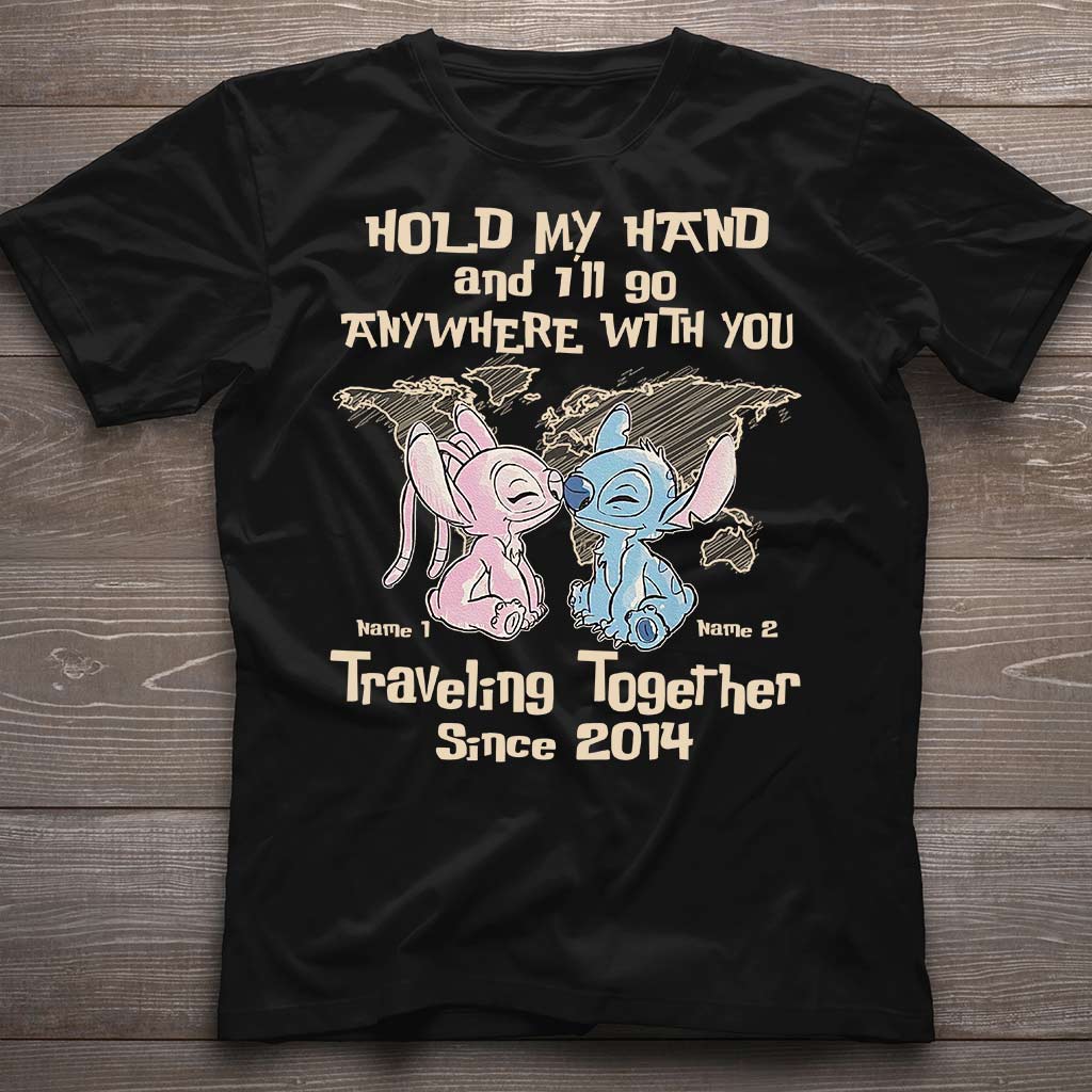 Personalized Couple Ohana T-Shirt & Hoodie Custom Names Gift