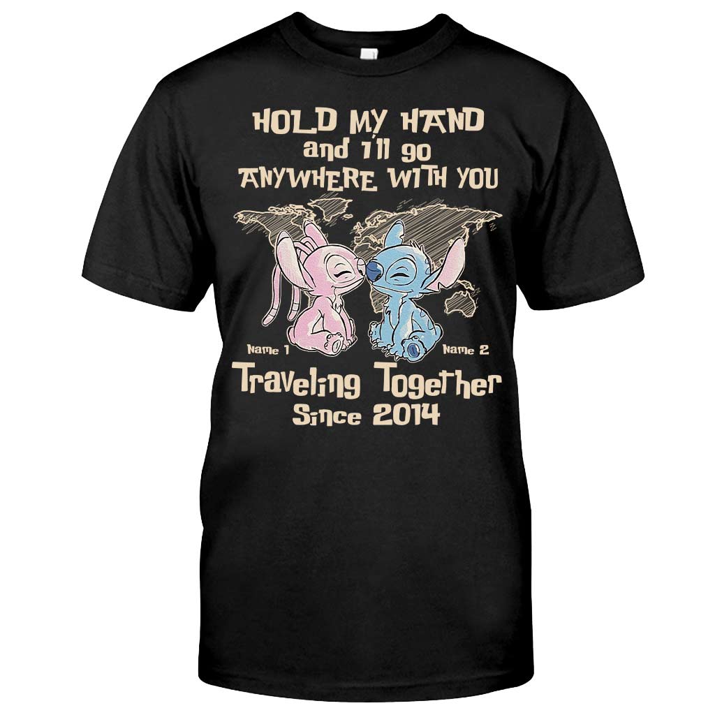 Personalized Couple Ohana T-Shirt & Hoodie Custom Names Gift