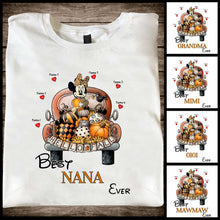 Load image into Gallery viewer, Personalized Hello Fall T-shirt &amp; Hoodie with Custom Names for Family
