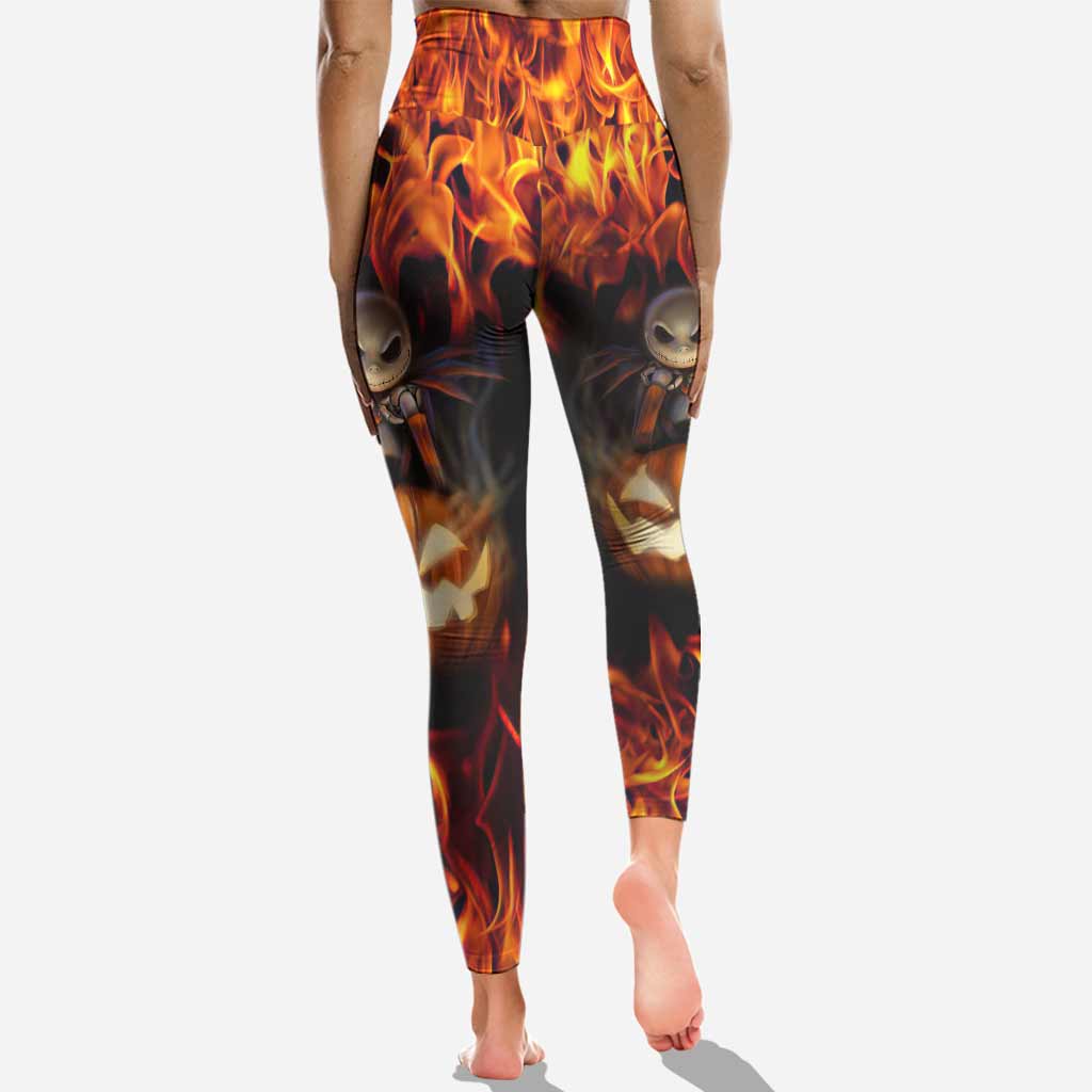 Personalized Nightmare Hoodie and Leggings Custom Name Gift for Halloween