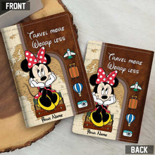 Load image into Gallery viewer, Personalized Minnie Mouse Passport Holder Custom Name Gift
