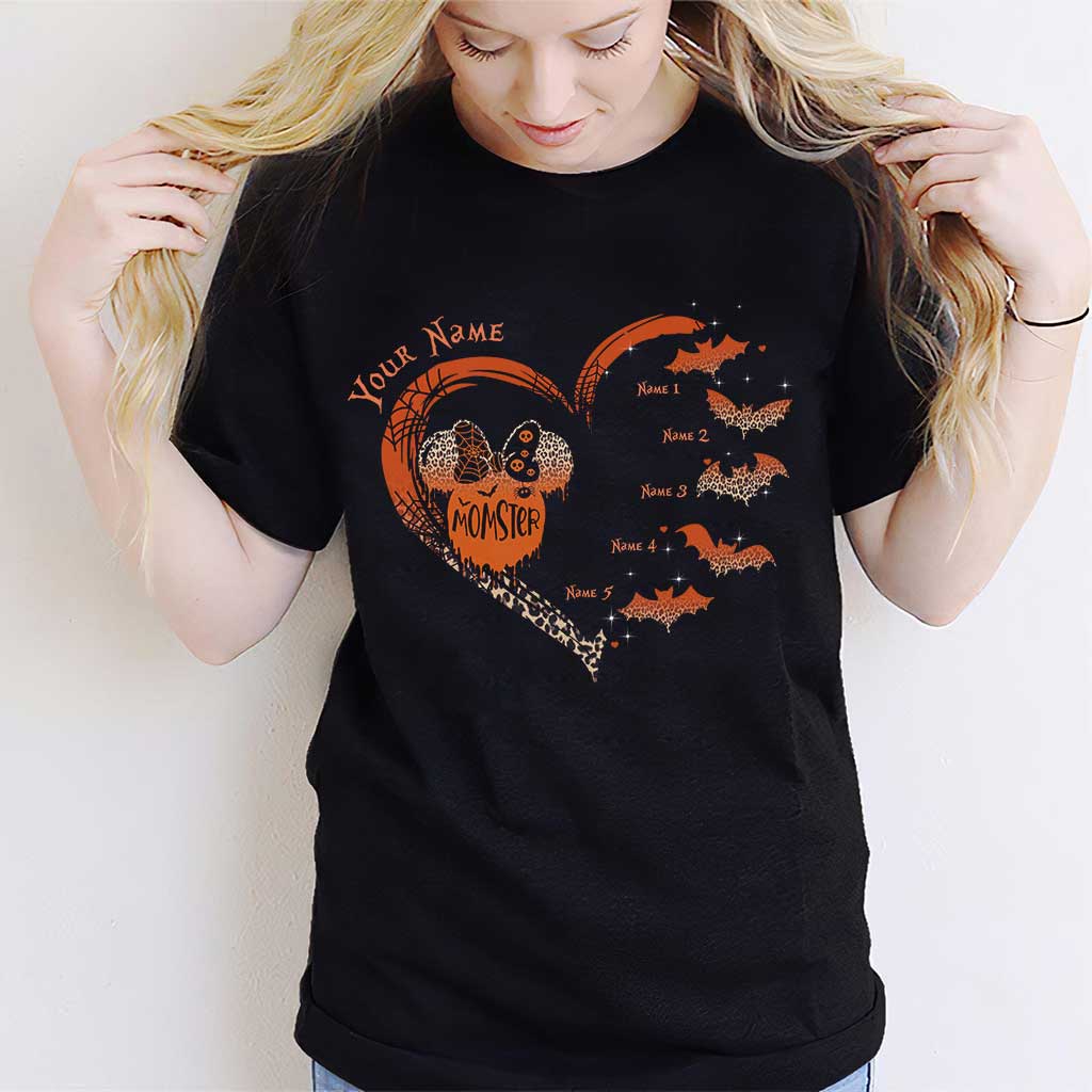 Personalized Halloween Momster T-Shirt & Hoodie Gift for Mom