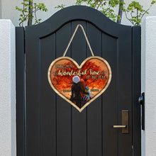 Load image into Gallery viewer, Personalized Fall Wood Sign - Custom Heart Decor Gift

