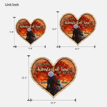 Load image into Gallery viewer, Personalized Fall Wood Sign - Custom Heart Decor Gift
