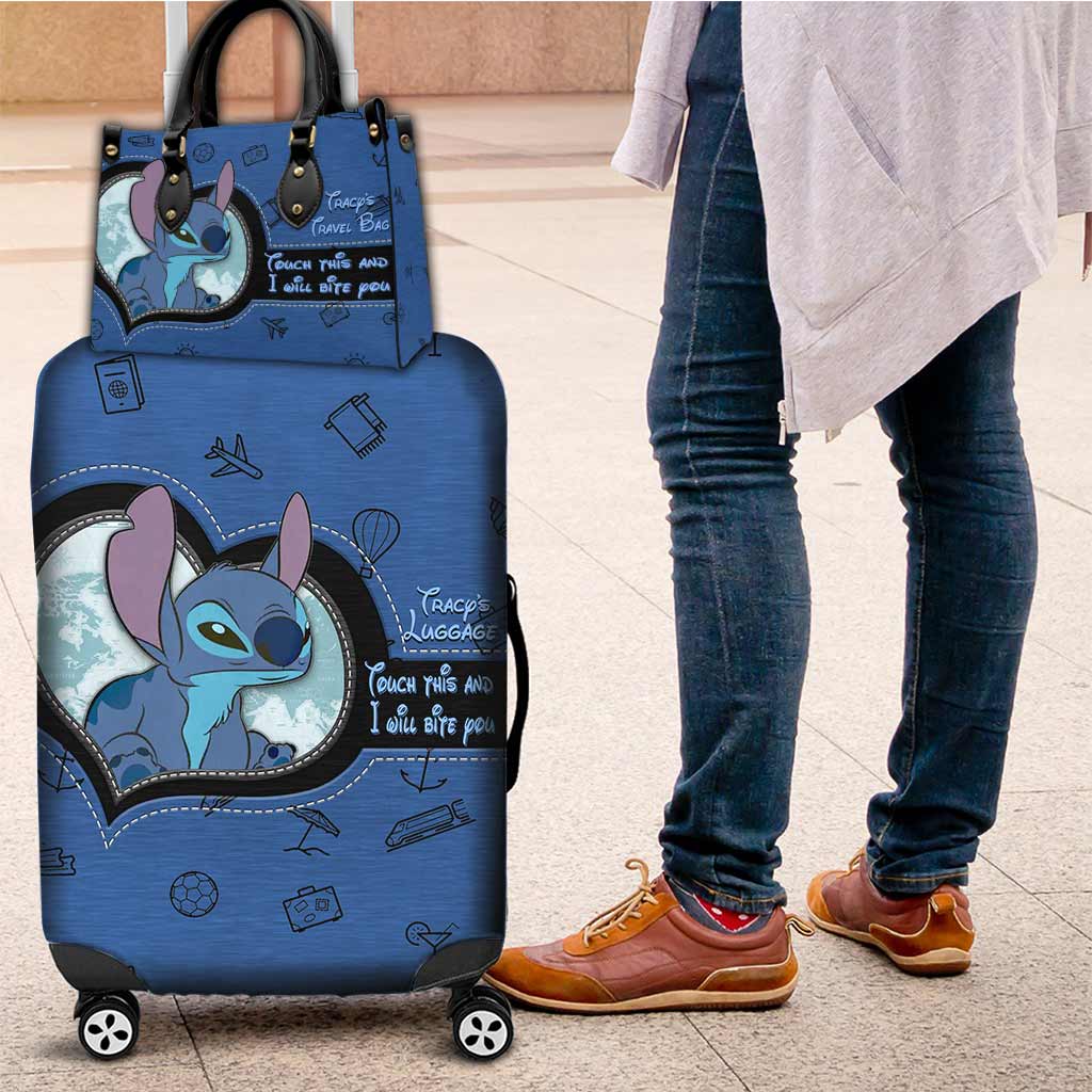 Personalized Leather Handbag & Luggage Cover Gift for Travelers