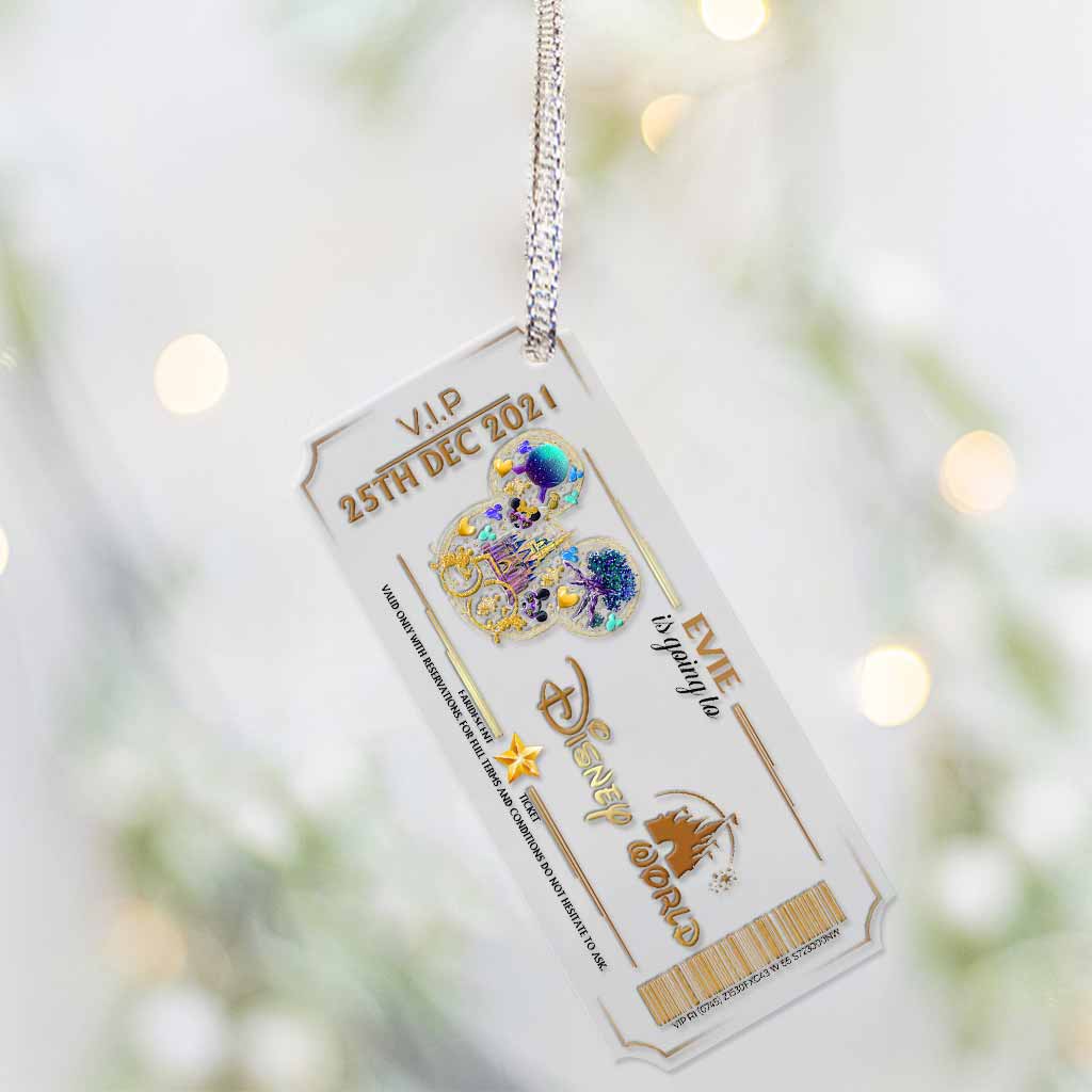 Personalized Christmas Mouse Ornament Custom Name Gift