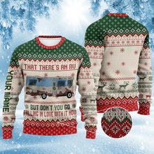 Load image into Gallery viewer, Personalized RV Christmas Sweater Custom Name Gift
