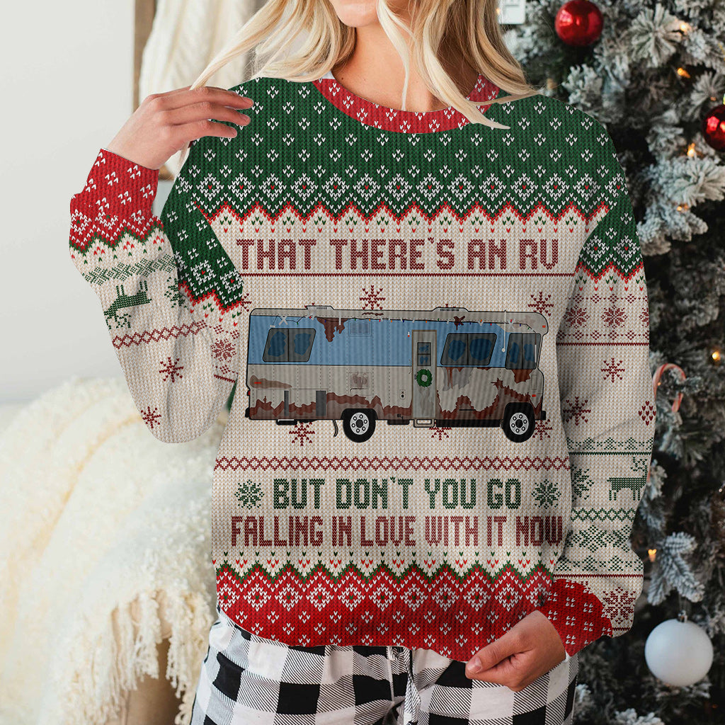 Personalized RV Christmas Sweater Custom Name Gift