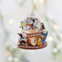 Load image into Gallery viewer, Personalized Christmas Mouse Ornament Custom Names Holiday Gift
