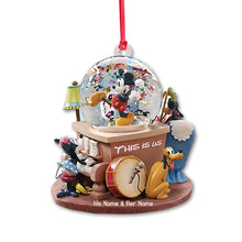 Load image into Gallery viewer, Personalized Christmas Mouse Ornament Custom Names Holiday Gift
