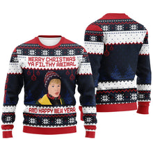 Load image into Gallery viewer, Personalized Merry Christmas Ya Filthy Animal Sweater - Custom Holiday Gift
