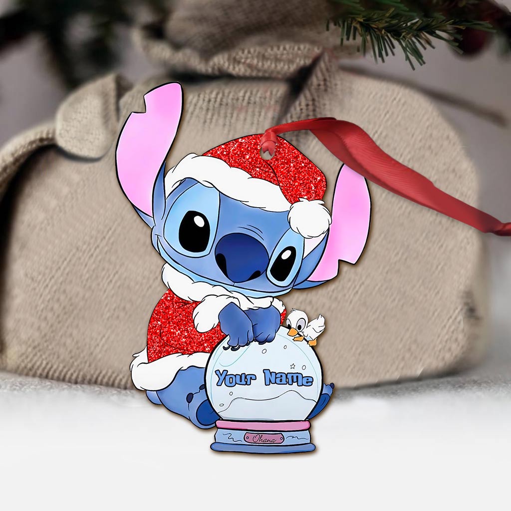 Personalized Christmas Ohana Ornament Custom Name Gift