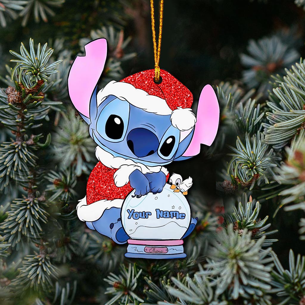 Personalized Christmas Ohana Ornament Custom Name Gift