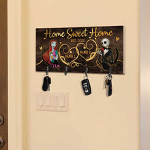 Load image into Gallery viewer, Personalized Rustic Wood Key Rack with Custom Names for Home Decor
