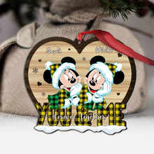 Load image into Gallery viewer, Personalized Heart-Shaped Christmas Ornament for Couples
