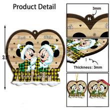 Load image into Gallery viewer, Personalized Heart-Shaped Christmas Ornament for Couples
