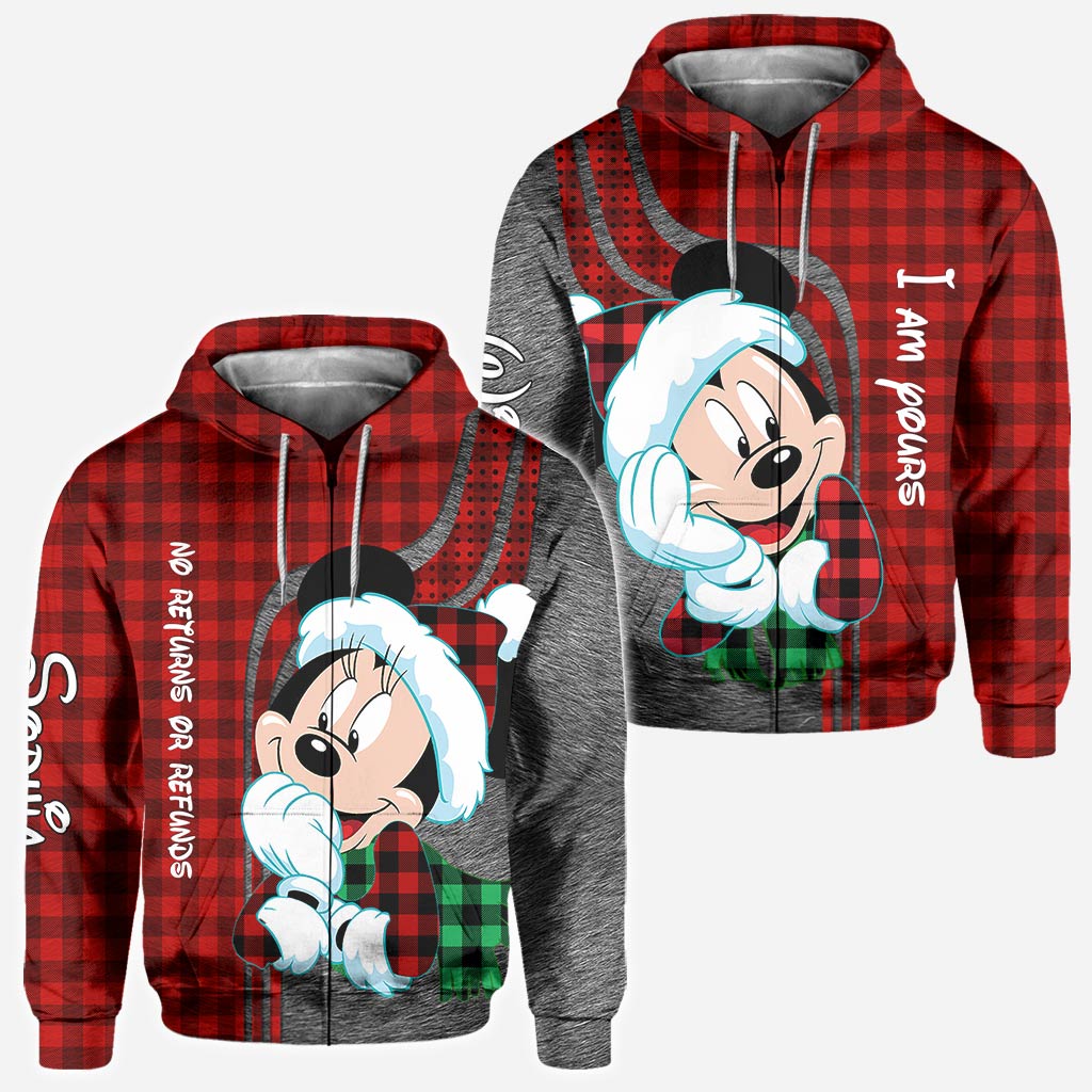 Personalized Christmas Couple Hoodies Custom Design Gift