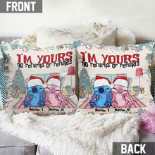 Load image into Gallery viewer, Personalized Christmas Ohana Throw Pillow Custom Names Gift
