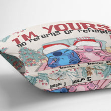 Load image into Gallery viewer, Personalized Christmas Ohana Throw Pillow Custom Names Gift
