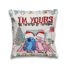 Load image into Gallery viewer, Personalized Christmas Ohana Throw Pillow Custom Names Gift
