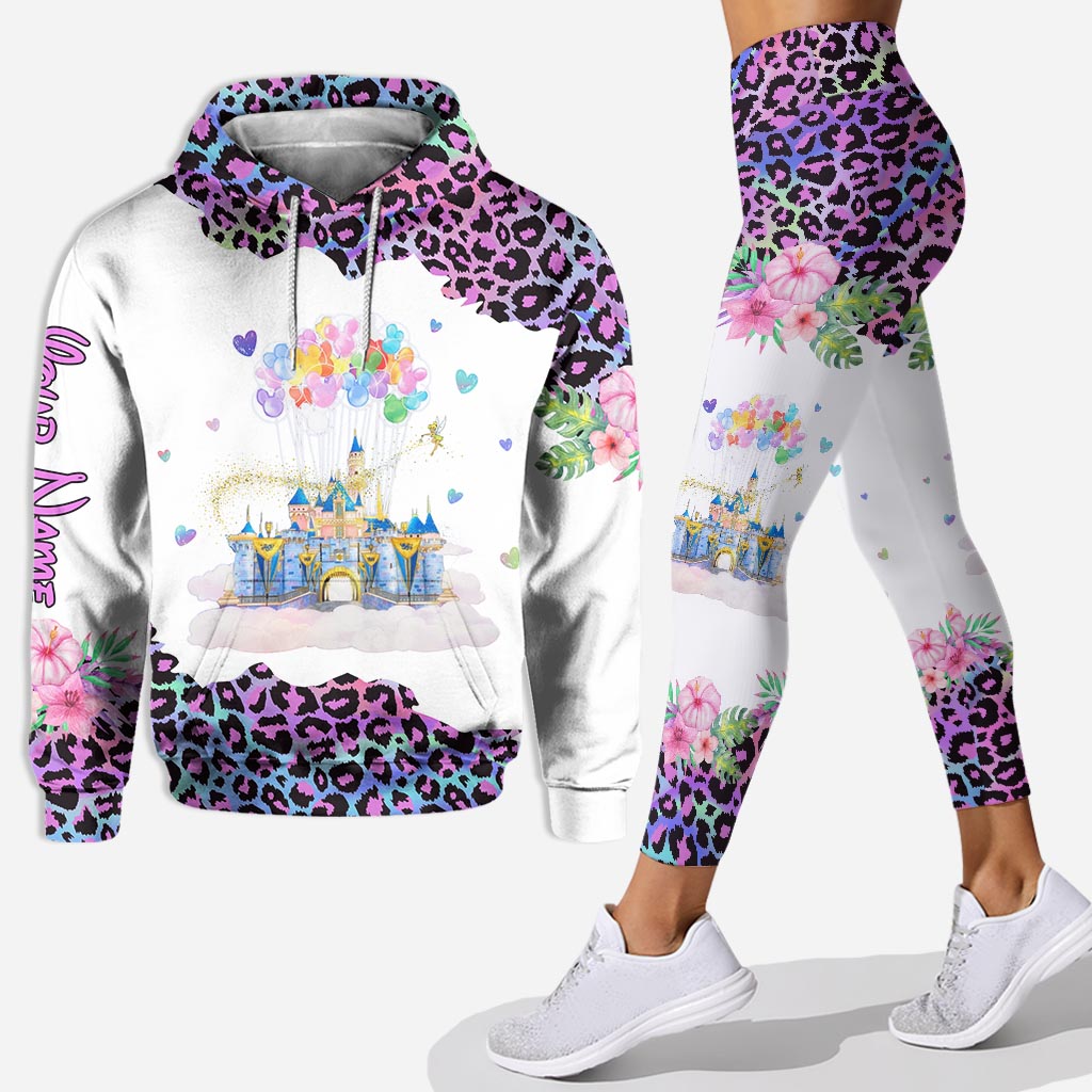 Personalized Mouse Castle Hoodie & Leggings Set Gift for Kids