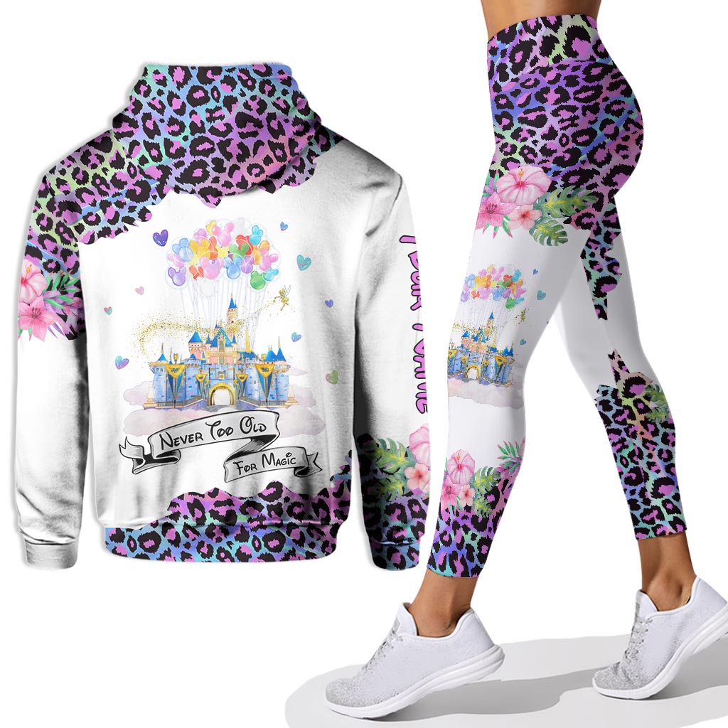 Personalized Mouse Castle Hoodie & Leggings Set Gift for Kids