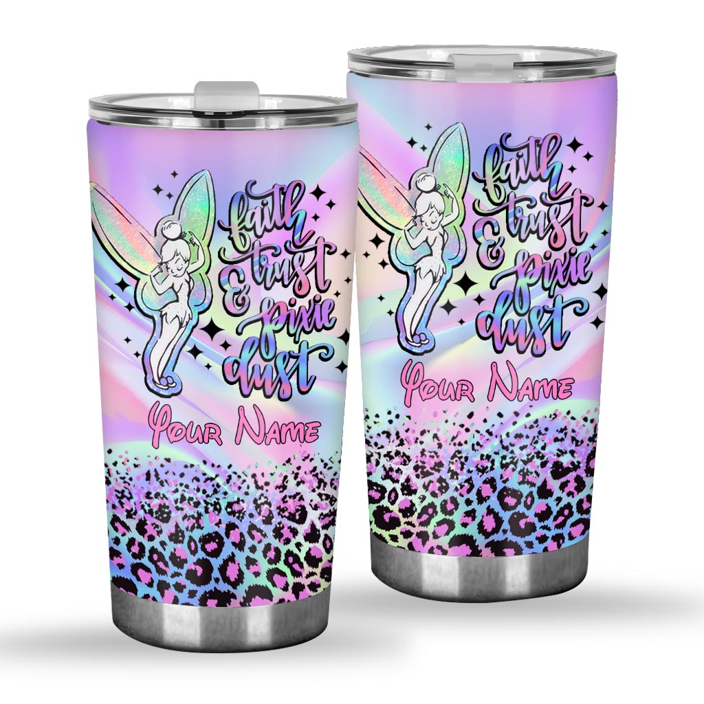 Personalized Fairy Tumbler with Your Name Magic Dust Gift