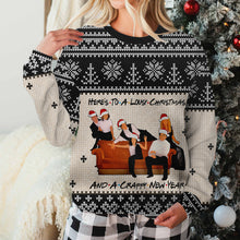 Load image into Gallery viewer, Personalized Christmas Sweater with Faux Wool Pattern for Unique Gifts
