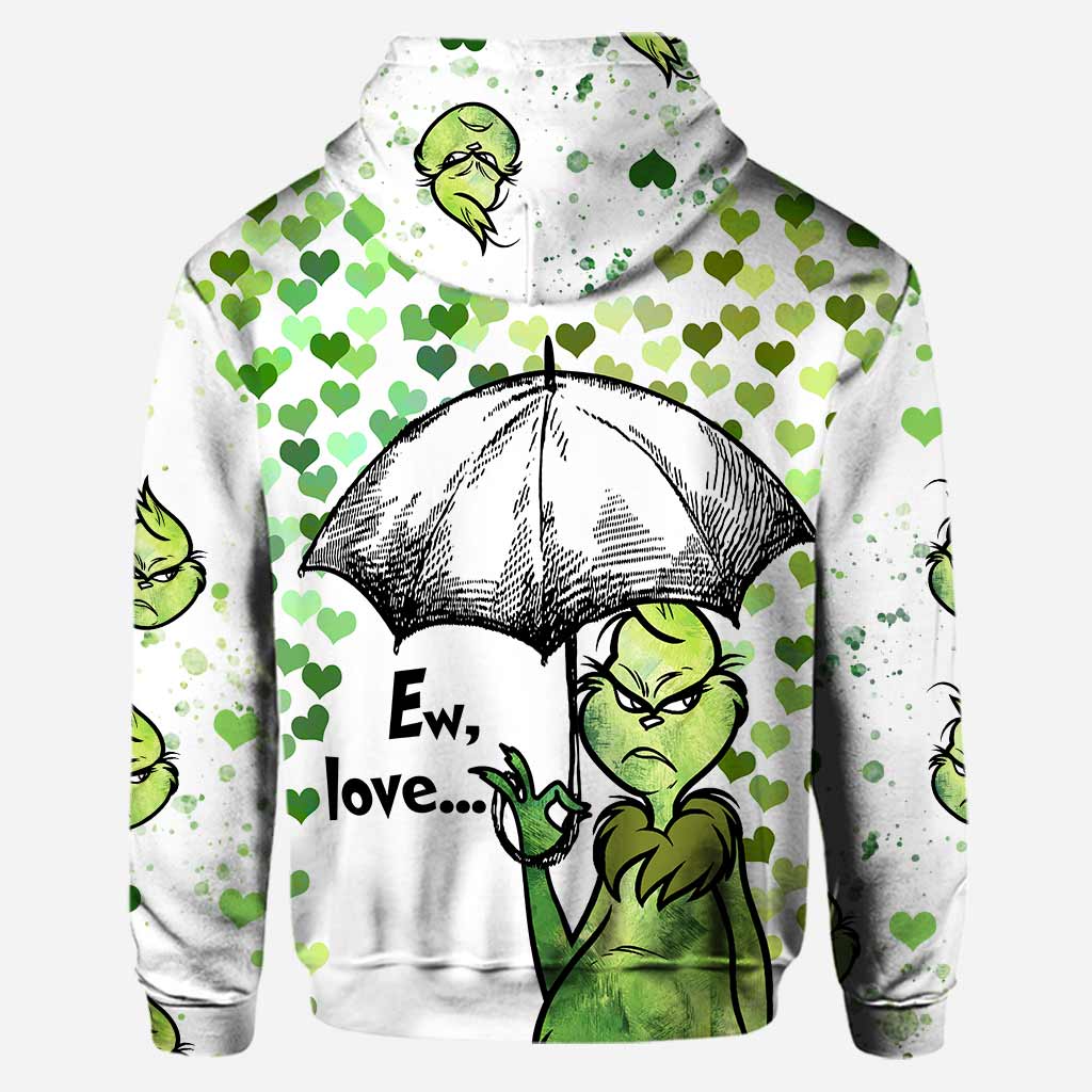Personalized Grinch Hoodie and Leggings Set for Christmas Gift