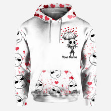 Load image into Gallery viewer, Personalized Hug Me Hoodie &amp; Leggings Set for Halloween Love
