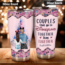 Load image into Gallery viewer, Personalized Disney Couple Tumblers Custom Names for Anniversary Gift
