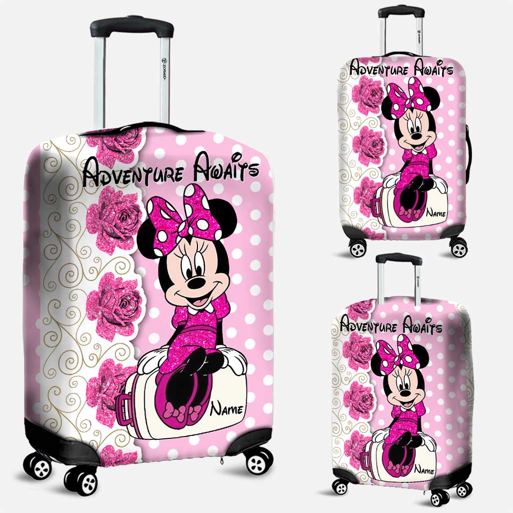 Personalized Minnie Mouse Luggage Cover Custom Name Gift